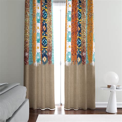 boho blackout curtains